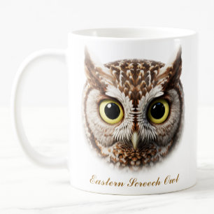 Caneca De Café Design De Café De Coruja De Dois Lados Do Leste