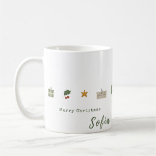 Caneca De Café Design de café eterno de Natal