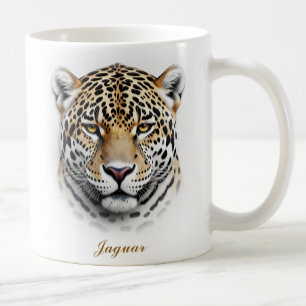 Caneca De Café Design de Café Jaguar de Dois Lados