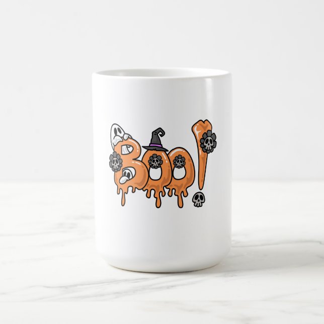 Caneca De Café Design de camiseta do Halloween, Design gráfico do (Centro)
