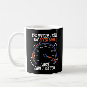 Caneca De Café design de carro de limite de velocidade humorístic
