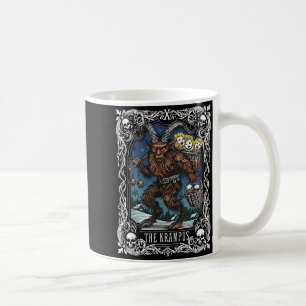 Caneca De Café Design de Carta de Tarot Krampus Temporada de Nata