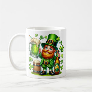 Caneca De Café Design de Cerveja Duende do Dia de São Patrício-65