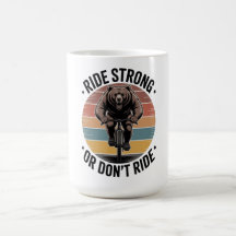 Design de Ciclista Vintage Pôr do Sol Bear Cycling