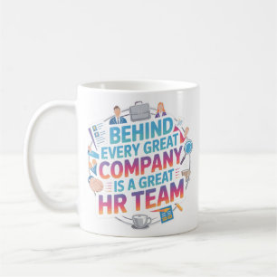 Caneca De Café Design de Citação de Agradecimento à Equipe de RH