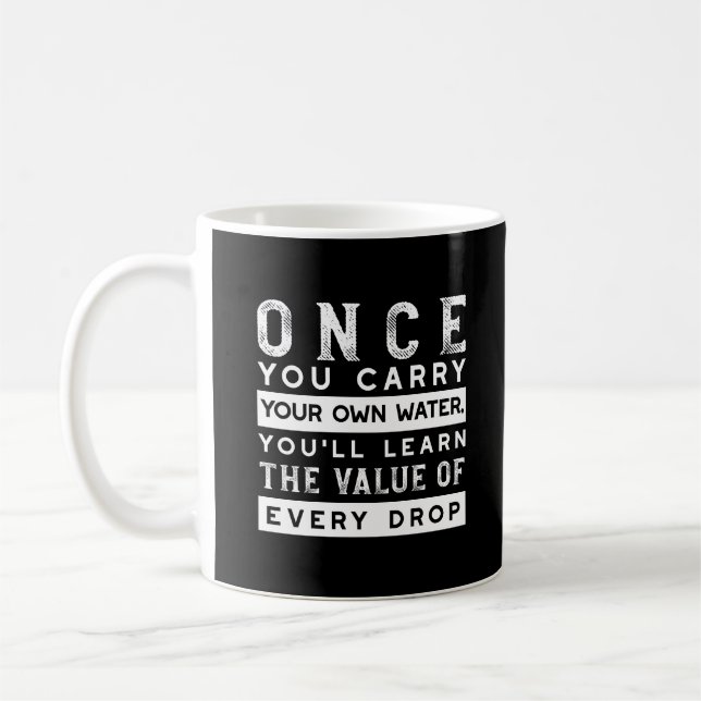Caneca De Café Design de Citação de Sabedoria - Valor de Cada Lar (Esquerda)