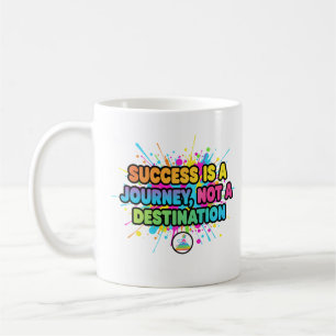 Caneca De Café Design de Citação Motivacional de Sucesso é uma Jo