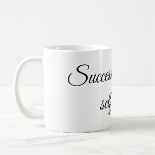 Caneca De Café Design de Citação Motivacional Inspiradora