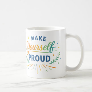 Caneca De Café Design de Citação Positiva Inspiradora
