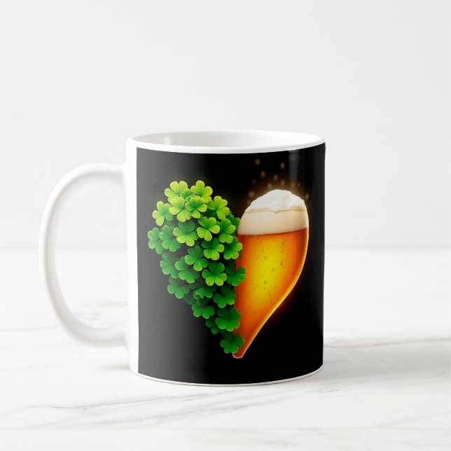 Caneca De Café Design de Clover para Rua. Dia de Patrick (Esquerda)
