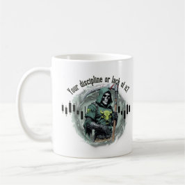 Caneca De Café design de comércio de fantasia | Ceifador | motiva