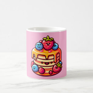 Caneca De Café Design de Comida de café da manhã de Kawaii Pancak