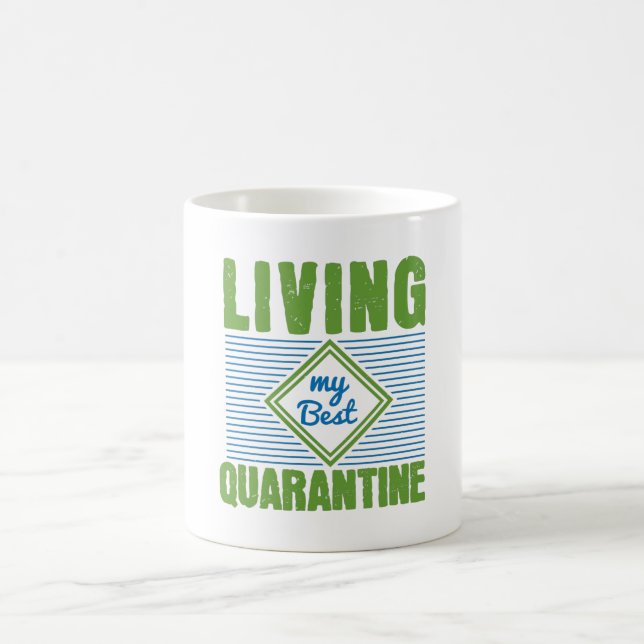 Caneca De Café Design de conscientização sobre quarentena do víru (Centro)
