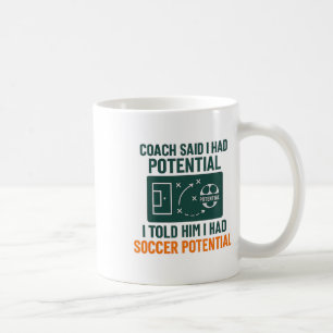 Caneca De Café Design de Cotações de Treinador de Quadro Negro de