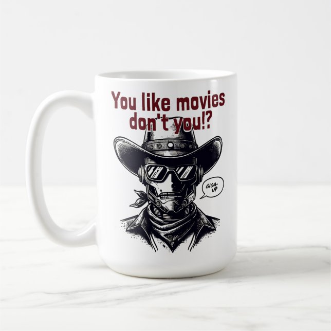 Caneca De Café Design de Cowboy do Estilo Ocidental (Esquerda)