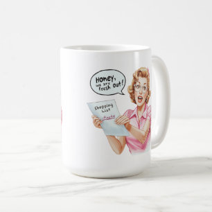 Caneca De Café Design de Cozinha de Dona de Casa Vintage Engraçad