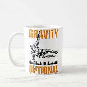 Caneca De Café Design de Curso de Obstáculos de Parkour Divertido
