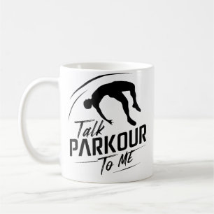 Caneca De Café Design de Curso de Obstáculos de Parkour Divertido