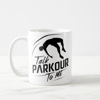 Caneca De Café Design de Curso de Obstáculos de Parkour Divertido