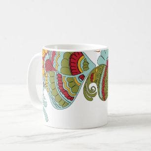 Caneca de café design de desenhar de de  de cor
