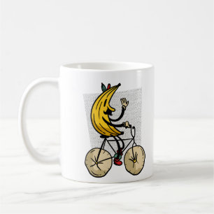 Caneca De Café Design de desenho animado de banana engraçada de b