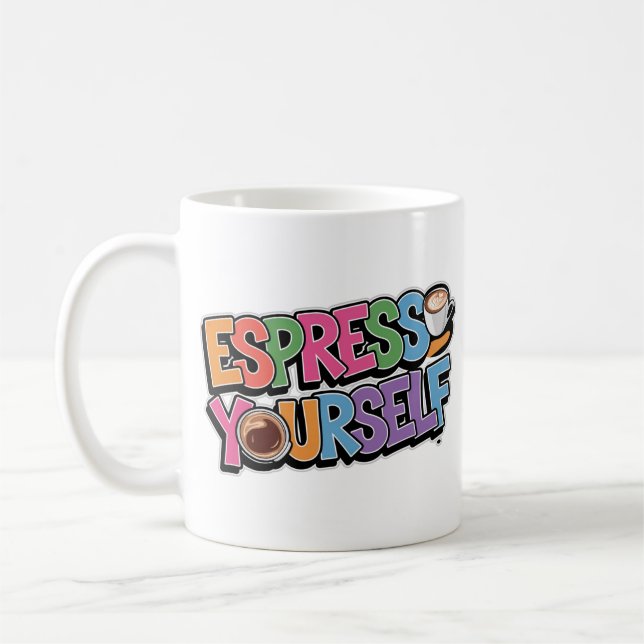 Caneca De Café Design de Diversão do Café Lover Espresso (Esquerda)