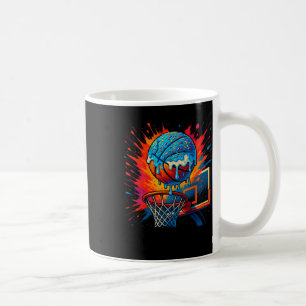 Caneca De Café Design de Enterrada Engraçada com Donut Derretendo