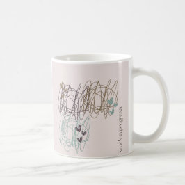 Caneca De Café Design de escribble - somos todos um trabalho em c