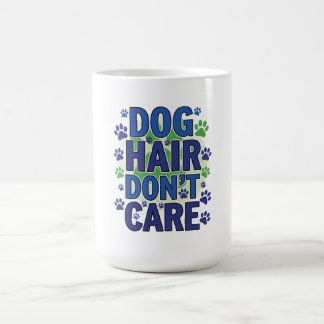 Caneca De Café Design de estampas azuis, roxas e verdes para cães