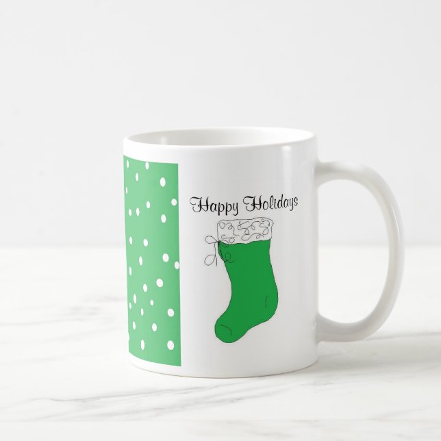 Caneca De Café Design de Feliz Natal (Direita)