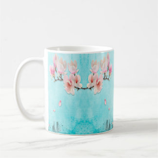 Caneca De Café Design de Flores Trisionais - Lançadores Persa