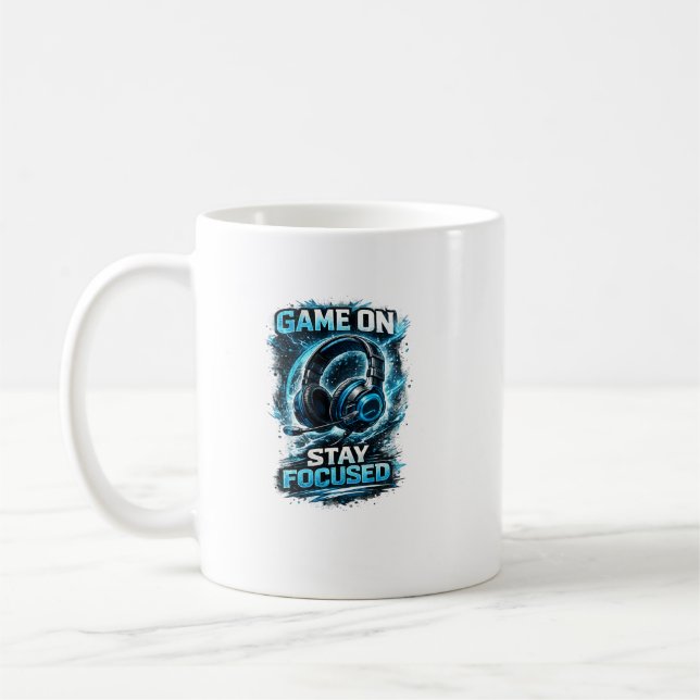 Caneca De Café design de fone de ouvido sintonize e evolua (Esquerda)