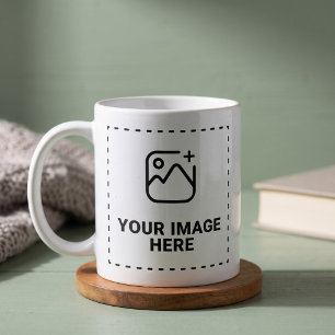 Caneca De Café Design de Foto Favorita Assinatura