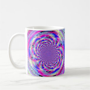 Caneca De Café Design de Fractal Psicodélico