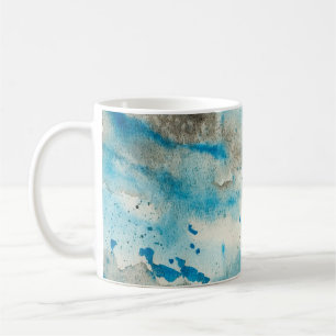 Caneca De Café Design de fundo de aquarela