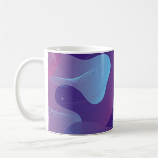 Caneca De Café Design de fundo do gradiente de cor. Abstrato geom