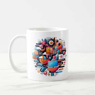 Caneca De Café Design de Fusão Tecnológica para Teto Estético Mod