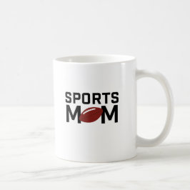 Caneca De Café Design de Futebol da Mama de Esporte