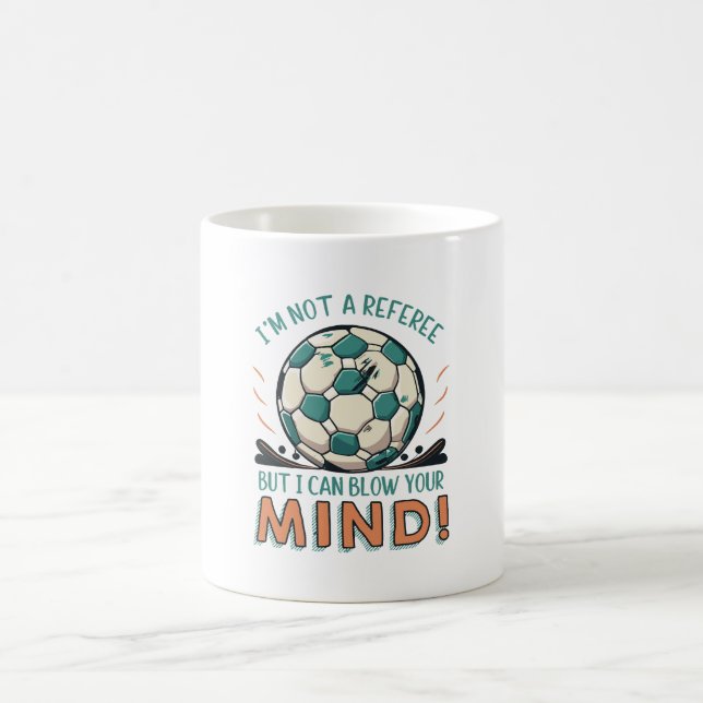 Caneca De Café Design de futebol engraçado (Centro)