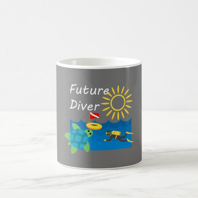 Caneca De Café Design de futuros drivers - Mug clássico (Centro)