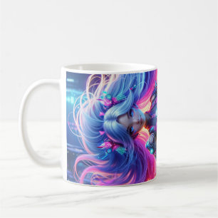 Caneca De Café Design de Garota Bonita