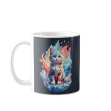 Design de Gato Fantasia Cristal Fofo