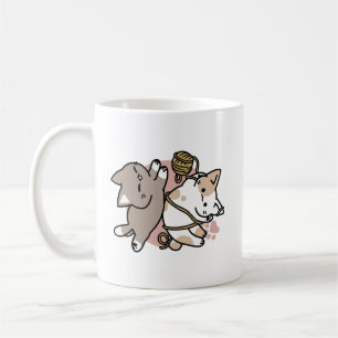 Caneca De Café Design de Gatos Divertidos e Fofos – Arte Divertid