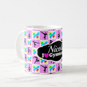 Caneca De Café DESIGN DE GINÁSTICA DE PILHA bonito