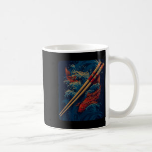 Caneca De Café Design de Hashis Legal com Fantasia de Carpa Koi