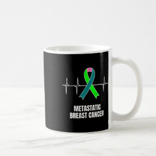 Caneca De Café Design de Heartbea de Sensibilização do Cancer da