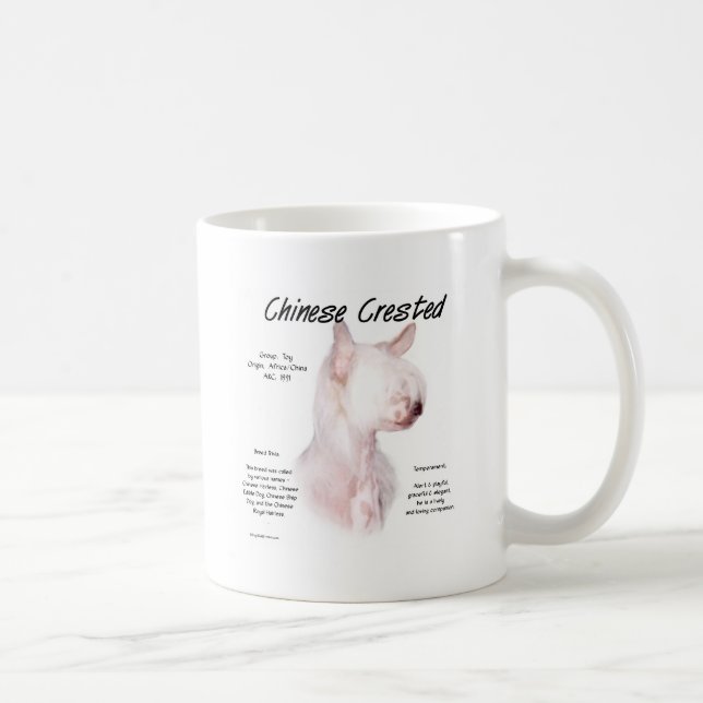 Caneca De Café Design de História Chinês Detido (sem pelo) (Direita)