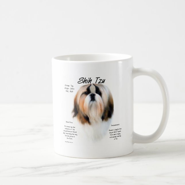 Caneca De Café Design de História de Shih Tzu (Direita)
