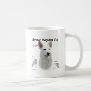 Caneca De Café Design de Histórico do Cachorro german shepherd (w