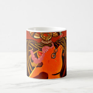 Caneca De Café Design de imagem de girafa apenas engraçado